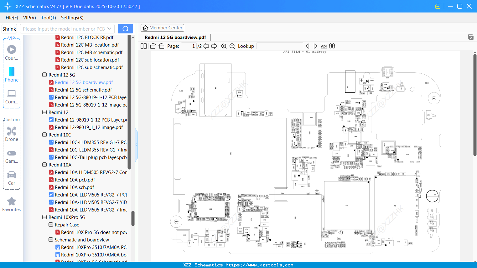 Xiaomi Redmi 12 5G Boardview